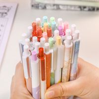 Bedruckte Push-type Gel Pen Im Mädchen Haften Stil Multi-farben main image 1