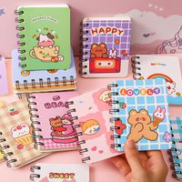 Cute Cartoon Portable Loose-leaf Small Size A7 Blank Paper Notebook main image 4