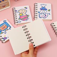 Cute Cartoon Portable Loose-leaf Small Size A7 Notebook main image 3