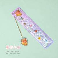 Fashion Cute Multifunctional Learning Pendant Bookmark Painting Ruler 15cm sku image 7