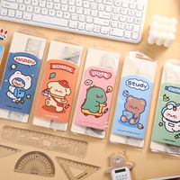 Cute Cartoon Painting And Drawing Tools Ruler Sets Four-piece Student Stationery main image 3