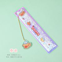 Fashion Cute Multifunctional Learning Pendant Bookmark Painting Ruler 15cm sku image 4