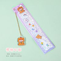 Fashion Cute Multifunctional Learning Pendant Bookmark Painting Ruler 15cm sku image 8