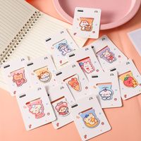 Cute Cartoon Beautifully Shaped Student Double-sided Paper Alloy Magnetic Bookmark main image 1