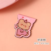 Cute Cartoon Beautifully Shaped Student Double-sided Paper Alloy Magnetic Bookmark sku image 6