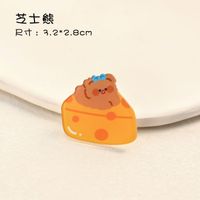 Cute Cartoon Style Animal Drink Shaped Arylic Painted Brooches sku image 2