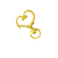 Simple Style Heart Shape Metal Paint Keychain main image 5