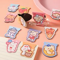 Cute Cartoon Beautifully Shaped Student Double-sided Paper Alloy Magnetic Bookmark main image 3