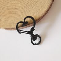Simple Style Heart Shape Metal Paint Keychain sku image 3