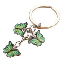 Vintage Style Butterfly Metal Plating Keychain main image 5