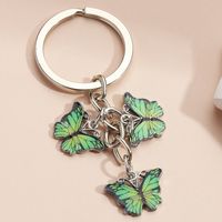 Vintage Style Butterfly Metal Plating Keychain sku image 4