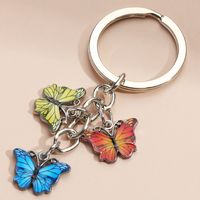 Vintage Style Butterfly Metal Plating Keychain sku image 8
