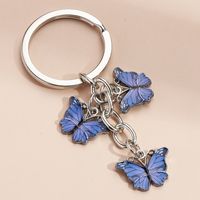 Vintage Style Butterfly Metal Plating Keychain sku image 5