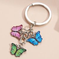 Vintage Style Butterfly Metal Plating Keychain sku image 9
