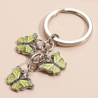 Vintage Style Butterfly Metal Plating Keychain main image 3