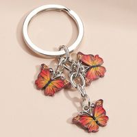 Vintage Style Butterfly Metal Plating Keychain sku image 6