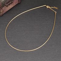 Simple Style Solid Color Stainless Steel Necklace Plating Stainless Steel Necklaces main image 2