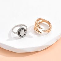 Vintage Style Geometric Alloy Plating Rings main image 1