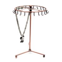Wrought Iron Jewelry Display Stand Rotating Necklace Storage Rack Hanging Earrings Jewelry Stand  Wholesale sku image 1