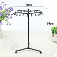 Wrought Iron Jewelry Display Stand Rotating Necklace Storage Rack Hanging Earrings Jewelry Stand  Wholesale sku image 2