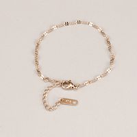 Simple Style Chains Print Stainless Steel Bracelets Chain Stainless Steel Bracelets main image 2