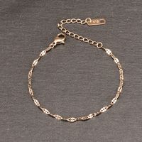 Simple Style Chains Print Stainless Steel Bracelets Chain Stainless Steel Bracelets main image 4