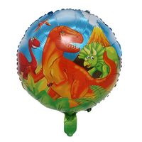 Dinosaur Party Theme Decoration Tyrannosaurus Velociraptor Giraffe Foil Balloon main image 3