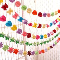 Butterfly-shaped Paper String Garland Birthday Party Decoration Balloon Tassel Pendant main image 4