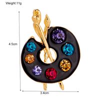 Simple Style Geometric Alloy Inlay Artificial Rhinestones Brooches main image 2
