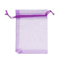 Solid Color Organza Jewelry Bag Transparent Mesh Drawstring Pocket Gift Candy Bag Wholesale main image 4