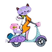 Cute Cartoon Cat Alloy Brooches sku image 1