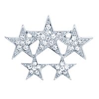 Mode Pentacle Alliage Strass Unisexe Strass Broches main image 5