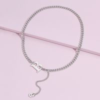 Punk Letter Stainless Steel Necklace Stainless Steel Necklaces main image 3