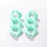 Fashion Solid Color Arylic Chain Drop Earrings main image 6
