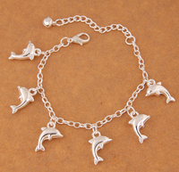 Fashion Dolphin Alloy Handmade Bracelets sku image 1