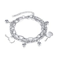 Fashion Guitar Stainless Steel Bracelets Layered Chain No Inlaid Stainless Steel Bracelets main image 1