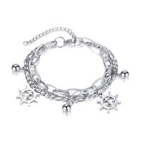 Fashion Anchor Stainless Steel No Inlaid Bracelets In Bulk main image 1