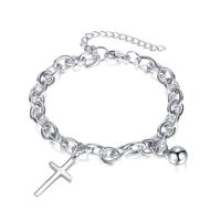 Simple Style Cross Stainless Steel Bracelets Chain No Inlaid Stainless Steel Bracelets sku image 1