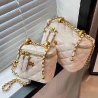 Fashion Solid Color Square Zipper Chain Bag main image 6