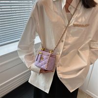 Fashion Solid Color Square Zipper Chain Bag sku image 6