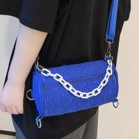 Women's Nylon Plaid Fashion Cylindrical Zipper Crossbody Bag main image 3