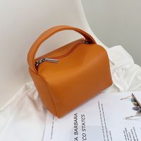 Strassenmode Einfarbig Quadrat Reißverschluss Handtasche main image 5