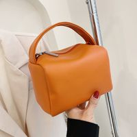 Streetwear Solid Color Square Zipper Handbag main image 4