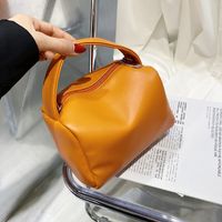 Strassenmode Einfarbig Quadrat Reißverschluss Handtasche main image 3