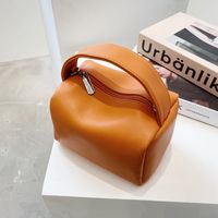 Streetwear Solid Color Square Zipper Handbag main image 1