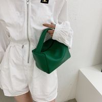 Streetwear Solid Color Square Zipper Handbag sku image 2