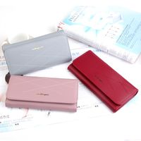 Basic Solid Color Printing Square Zipper Buckle Clutch Bag main image 3