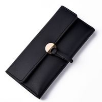 Fashion Solid Color Soft Surface Square Zipper Buckle Small Wallet sku image 5