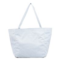 Streetwear Solid Color Buckle Tote Bag sku image 2