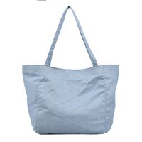 Streetwear Solid Color Buckle Tote Bag sku image 3